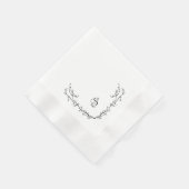 Monogram Papier Napkin Servet (Hoek)