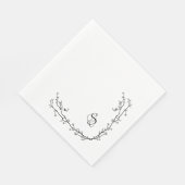 Monogram papieren servetten (Hoek)