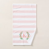 Monogram Paradise Floral en Stripes Bad Handdoek (Handdoek)