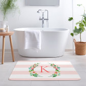 Monogram Paradise Floral en Stripes Badmat
