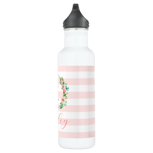 Monogram Paradise Floral en Stripes Waterfles (Rechts)