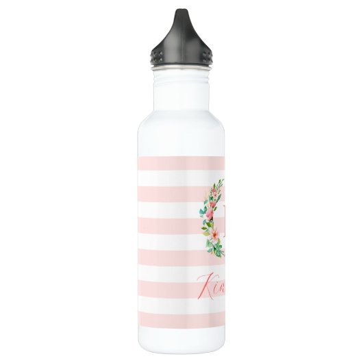 Monogram Paradise Floral en Stripes Waterfles (Links)