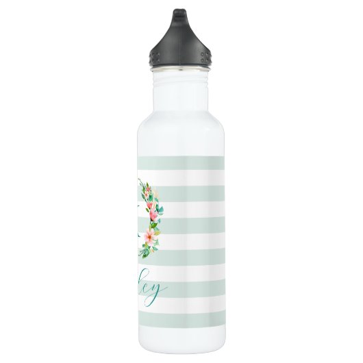 Monogram Paradise Floral en Stripes Waterfles (Rechts)