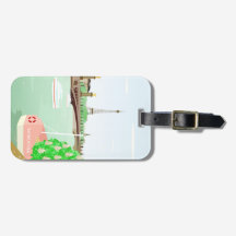 Monogram Paris Bagagelabel met Visitekaartje Slot