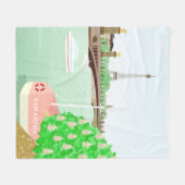 Monogram Paris Cityscape Spring Fleece Blanket Deken (Voorkant (Horizontaal))