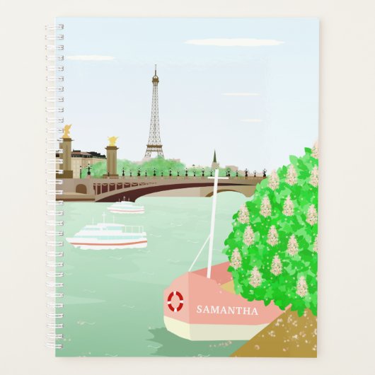 Monogram Paris Eiffel Tower Spring Boat Planner (Voorkant)