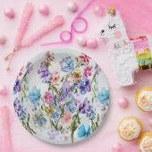 MONOGRAM PARTIJ WHIMSISCHE STROMEN EN BUTTERFLIES PAPIEREN BORDJE (Feest)