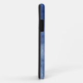 Monogram Pas Blauw en Wit aan Case-Mate iPhone Case (Achterkant/rechts)