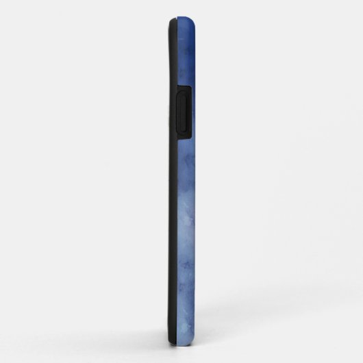 Monogram Pas Blauw en Wit aan Case-Mate iPhone Case (Achterkant/rechts)