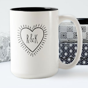 Monogram Pas getrouwd - Koffie Mok