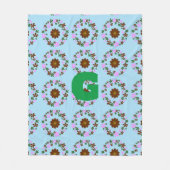 Monogram Pas Huwelijkshuis Decor aan Fleece Deken (Voorkant)