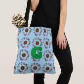 Monogram Pas Huwelijkshuis Decor aan Tote Bag (Dichtbij)