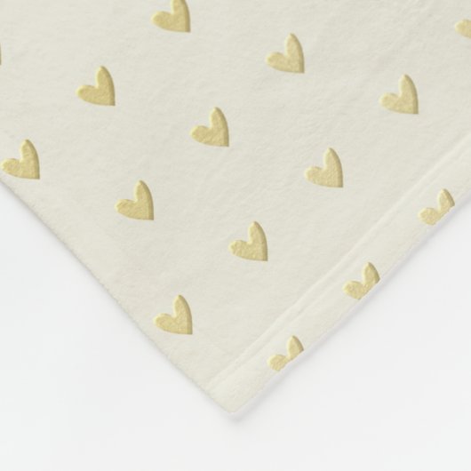 Monogram Passen getrouwd Weddenschap Goud Elegant  Fleece Deken (Hoek)