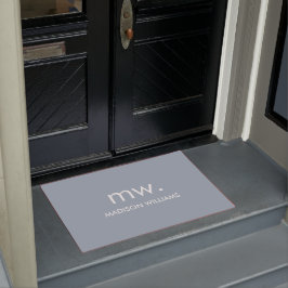 Monogram pasta ellegant stijlvol, modern minimalis deurmat