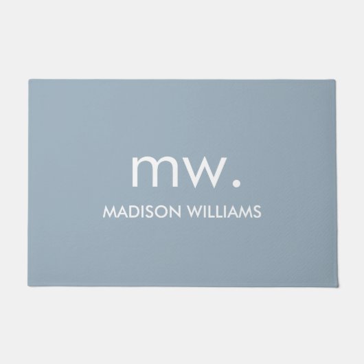 Monogram pasta ellegant stijlvol, modern minimalis deurmat (Voorkant)