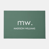 Monogram pasta ellegant stijlvol, modern minimalis deurmat (Voorkant)