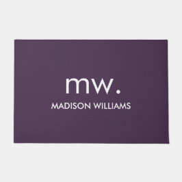 Monogram pasta ellegant stijlvol, modern minimalis deurmat