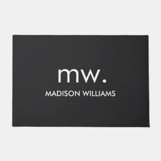 Monogram pasta ellegant stijlvol, modern minimalis deurmat