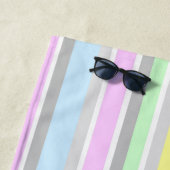 Monogram pastbanden en popsicles strandlaken (In situ)