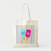 Monogram pastbanden en popsicles tote bag (Voorkant)