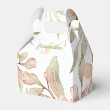 Monogram pastel babyroze lucht baby bloem ontwerp