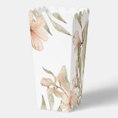 Monogram pastel babyroze lucht baby bloem ontwerp bedankdoosjes (Voorkant)