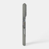 Monogram Pastel Boho Neutraal Goud Crème Ruffle iPhone Hoesje (Rechterkant)