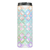 Monogram Pastel Custom Tumbler Gift voor haar Thermosbeker (Achterkant)