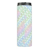 Monogram Pastel Custom Tumbler Gift voor haar Thermosbeker (Achterkant)