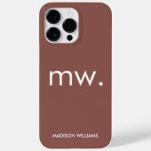 Monogram Pastel Elegant Feminine Minimalist Hoesje (Achterkant)