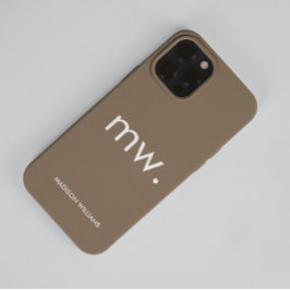 Monogram Pastel Elegant Feminine Minimalist Hoesje