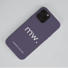 Monogram Pastel Elegant Feminine Minimalist Hoesje