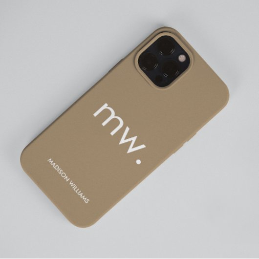 Monogram Pastel Elegant Feminine Minimalist Hoesje