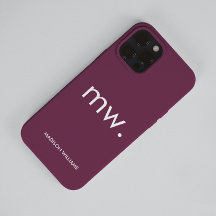 Monogram Pastel Elegant Feminine Minimalist Hoesje