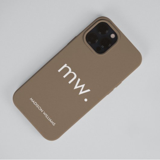 Monogram Pastel Elegante Minimalistische Vrouwelij Case-Mate iPhone Case