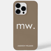 Monogram Pastel Elegante Minimalistische Vrouwelij Case-Mate iPhone Case (Achterkant)