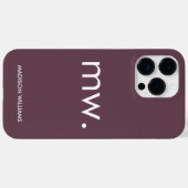 Monogram Pastel Elegante Vrouwelijke Minimalistisc Case-Mate iPhone Case (Achterkant (horizontaal))