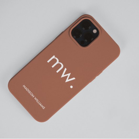 Monogram Pastel Elegante Vrouwelijke Minimalistisc Case-Mate iPhone Case