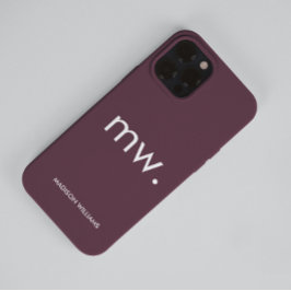 Monogram Pastel Elegante Vrouwelijke Minimalistisc Case-Mate iPhone 14 Pro Max Hoesje