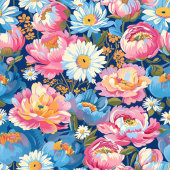 Monogram pastel kleuren waterverf geschenkverpakki medium cadeauzakje