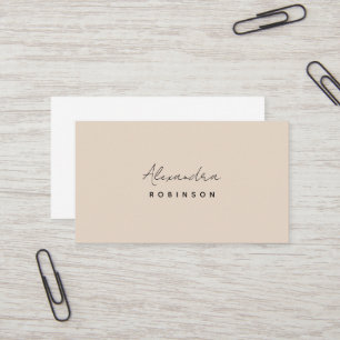 Monogram Pastel Minimalist Feminine Visitekaartje