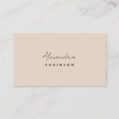 Monogram Pastel Minimalist Feminine Visitekaartje (Voorkant)