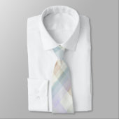 Monogram Pastel Plaid Tartan Geruite Poederblauw C Stropdas (Gebonden)