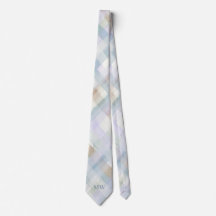 Monogram Pastel Plaid Tartan Geruite Poederblauw C