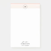 Monogram Pastel Professional Post-it® notes (Voorkant)