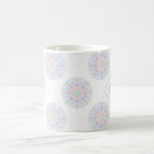 Monogram Pastel Rainbow Sundae Polka Dot Mandala Koffiemok (Center)