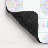 Monogram Pastel Rainbow Sundae Polka Dot Mandala Muismat (Hoek)