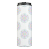 Monogram Pastel Rainbow Sundae Polka Dot Mandala Thermosbeker (Achterkant)