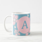 Monogram Pastel Retro Koffiemok (Links)