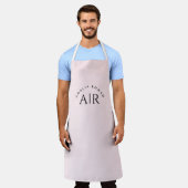 Monogram Pastel Roze Gepersonaliseerd Schort (Gedragen)